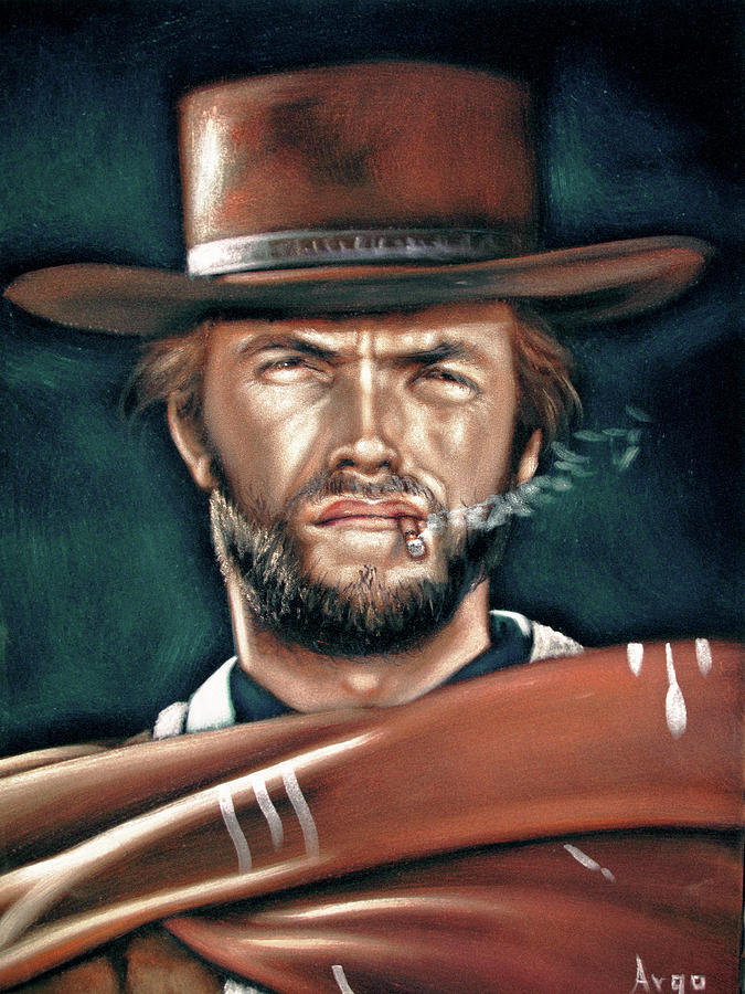 675x900 Clint Eastwood Painting By Argo - Eastwood Painting