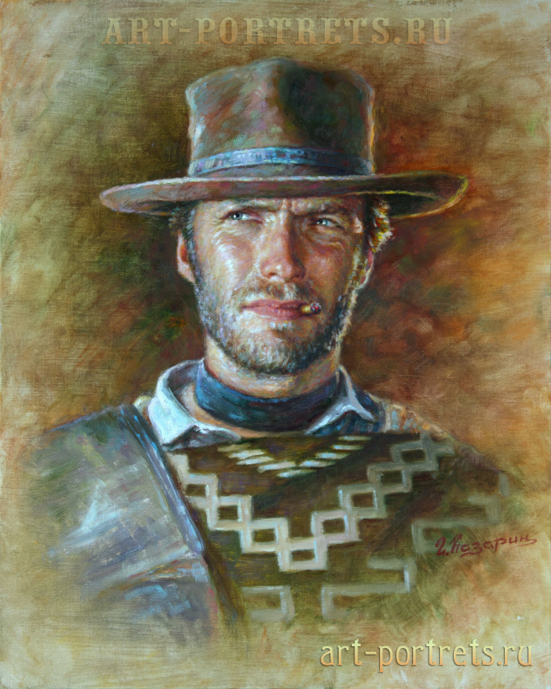 799x1000 Clint Eastwood Painting By Drawing Portraits - Eastwood Painting