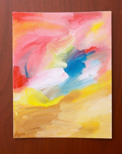 398x500 Easy Abstract Painting Dollar Store Mom - Easy Abstract Painting