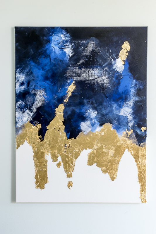 533x800 Make An Abstract Painting Easy Diy Art! Nourish And Nestle - Easy Abstract Painting