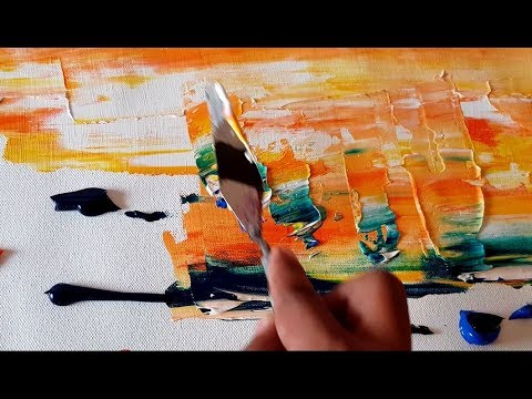 480x360 Very Easy Abstract Painting Abstract Landscape Acrylics - Easy Abstract Painting