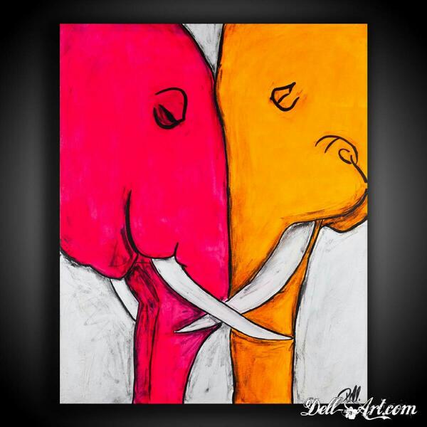 600x600 Dell Art On Twitter Another Painting Going To California Thank - Easy Animal Painting