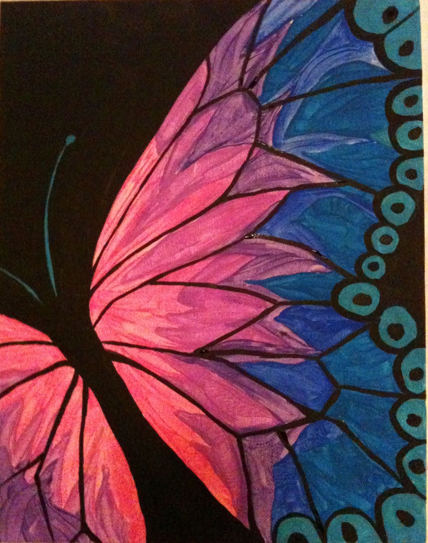 1432x1817 Easy Acrylic Painting Ideas Pin It Like Image Art - Easy Butterfly Painting