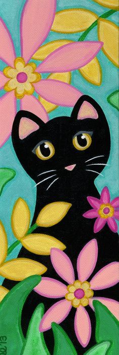 Easy Cat Painting At Paintingvalley Com Explore Collection Of Easy Cat Painting