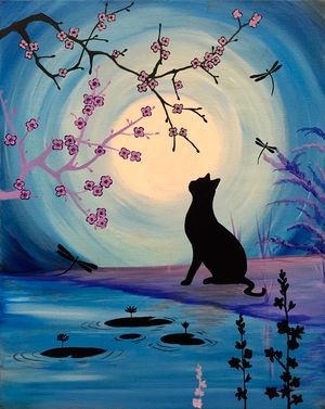easy cat painting