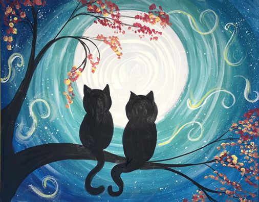 506x395 Cat Painting Easy - Easy Cat Painting