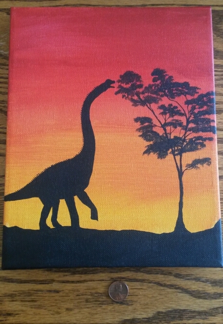 dinosaur painting