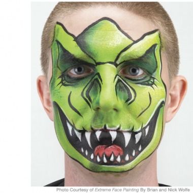 380x380 5 Easy Face Painting Designs For Kids Dinosaur Face - Easy Dinosaur Painting