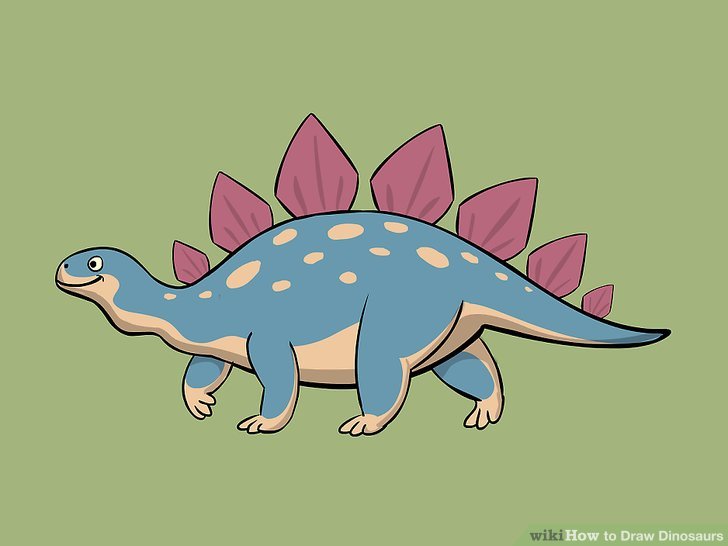 728x546 5 Ways To Draw Dinosaurs - Easy Dinosaur Painting