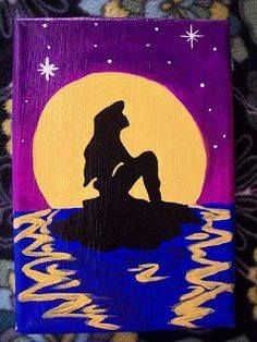 236x314 Custom Disney Silhouette On 11x14 Canvas Paintings, Disney - Easy Disney Painting