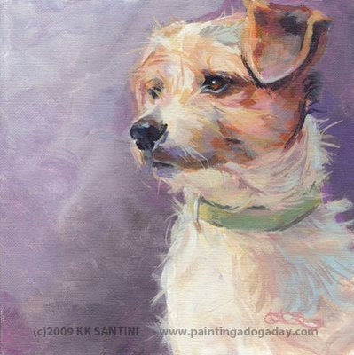 399x400 Paintings With Soul Her Majesty - Easy Dog Painting