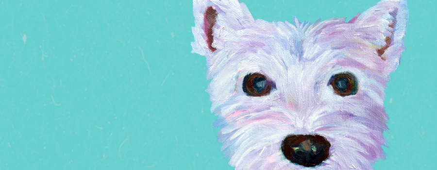 900x350 Simple Dog Paintings - Easy Dog Painting