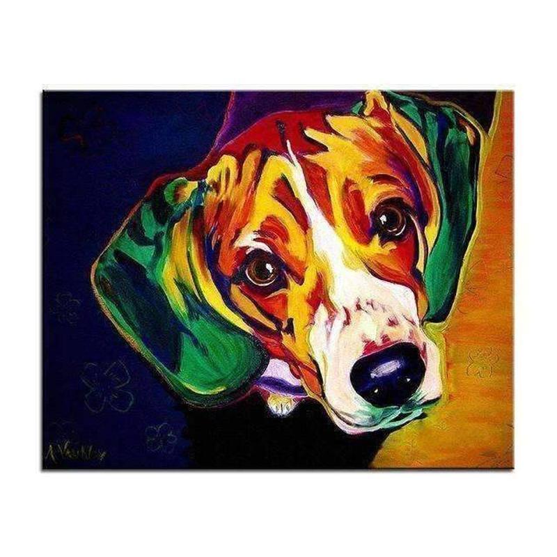 Easy Dog Painting at PaintingValley.com | Explore collection of Easy ...