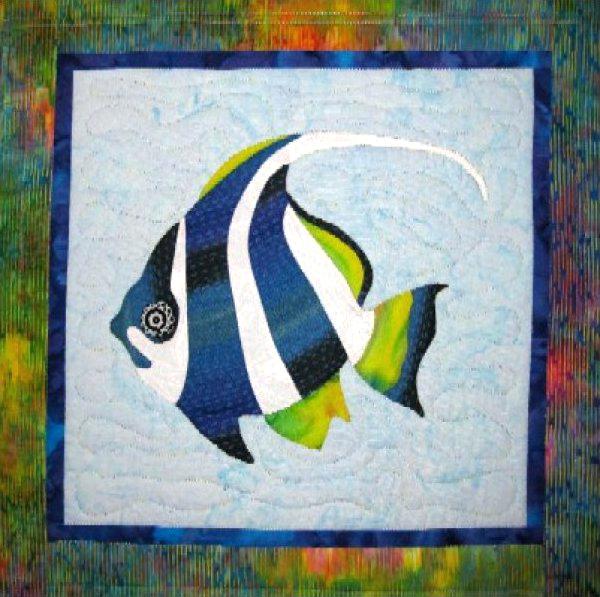 600x597 Fish Quilts Patterns Co - Easy Fish Painting