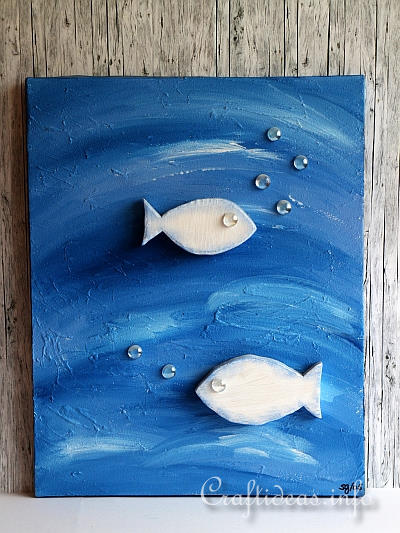 400x533 Free Summer Craft Project - Easy Fish Painting