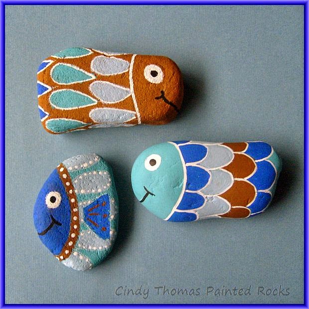 620x620 Painting Rock Amp Stone Animals, Nativity Sets Amp More 5 Easy - Easy Fish Painting