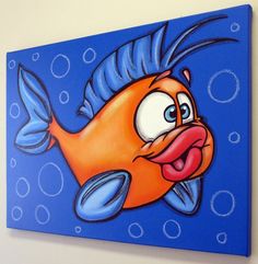 236x241 61 Best Fish Images On Templates, Canvas Art - Easy Fish Painting