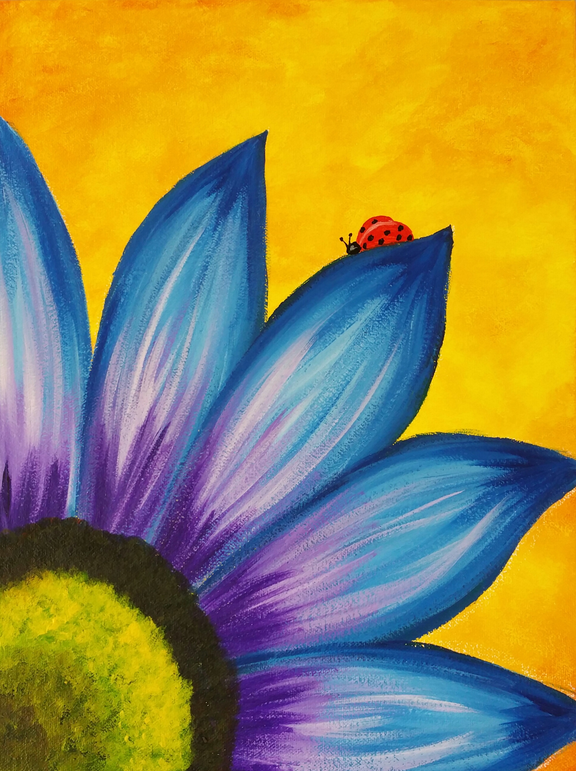 fleur peinture facile – bouquet de fleur peinture – Jailbroke