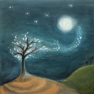 300x300 Easy Acrylic Painting Ideas Moon Ash - Easy Moon Painting