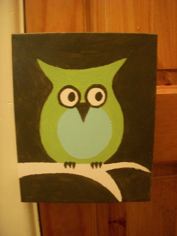 600x800 53 Best Comfy Images On Canvas Paintings, Acrylic - Easy Owl Painting