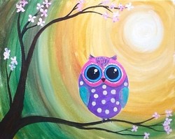 250x199 Easy Owl Paintings - Easy Owl Painting