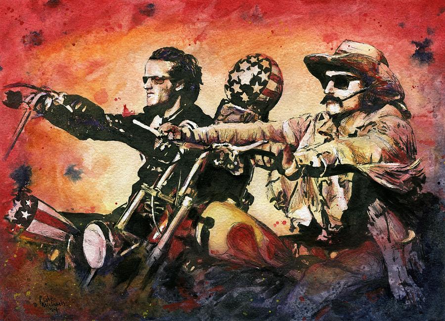 900x648 Easy Rider Painting By Nate Michaels - Easy Rider Painting