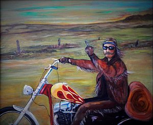 300x245 Easy Rider Paintings Fine Art America - Easy Rider Painting
