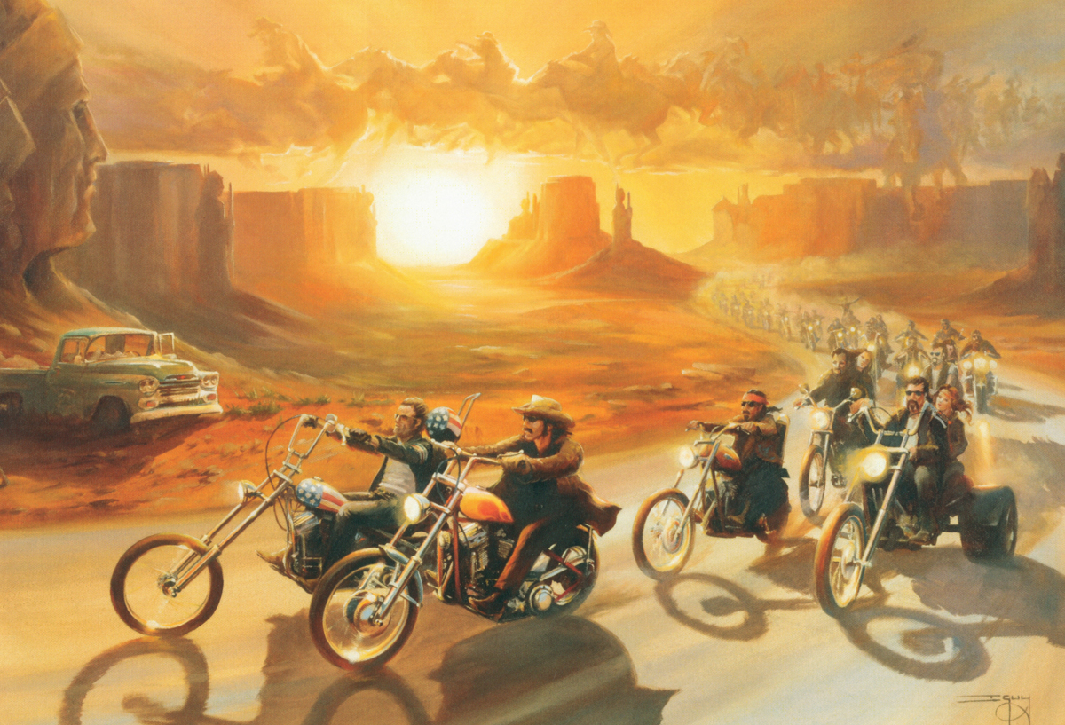 1200x817 Easy Rider Ian Guy - Easy Rider Painting