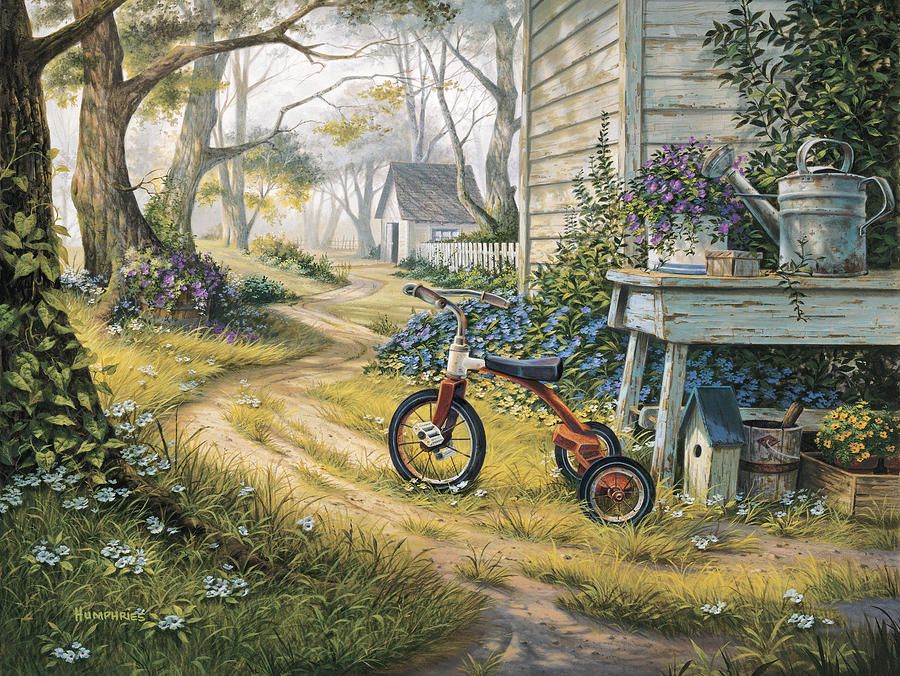 900x676 Michael Humphries Painting - Easy Rider Painting