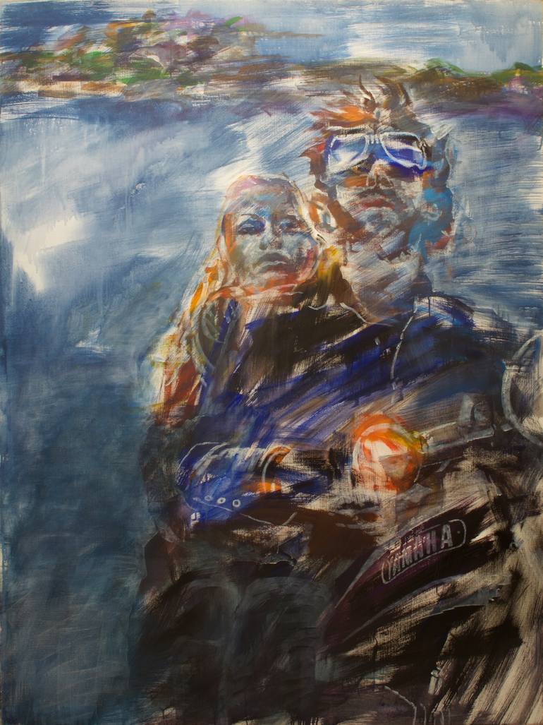 770x1027 Saatchi Art Easy Rider Painting By Yury Ermolenko - Easy Rider Painting