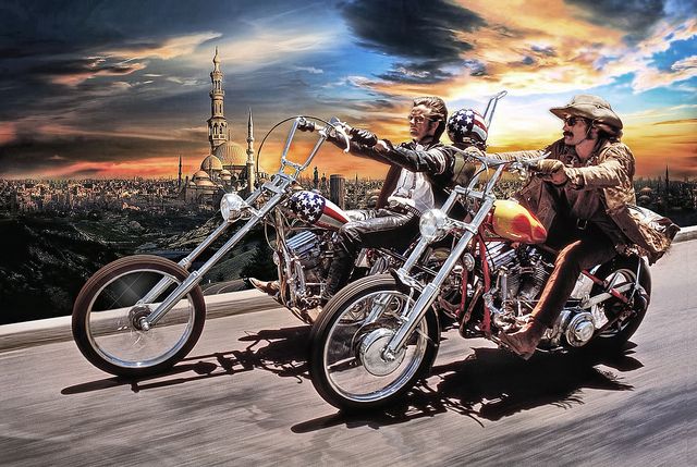 640x429 David Mann Artwork - Easy Rider Painting