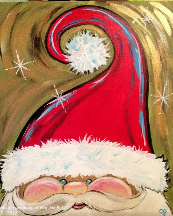 Easy Santa Painting