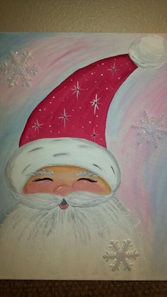 236x419 Easy Santa Painting Vino Amp Vernici Santa Paintings - Easy Santa Painting