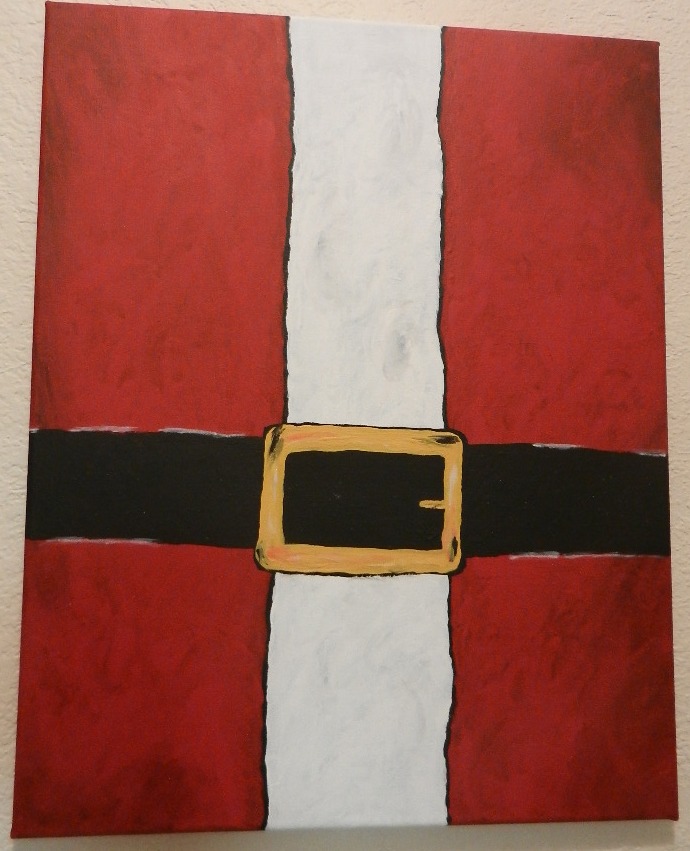 690x851 Christmas In July Crazinessensues - Easy Santa Painting