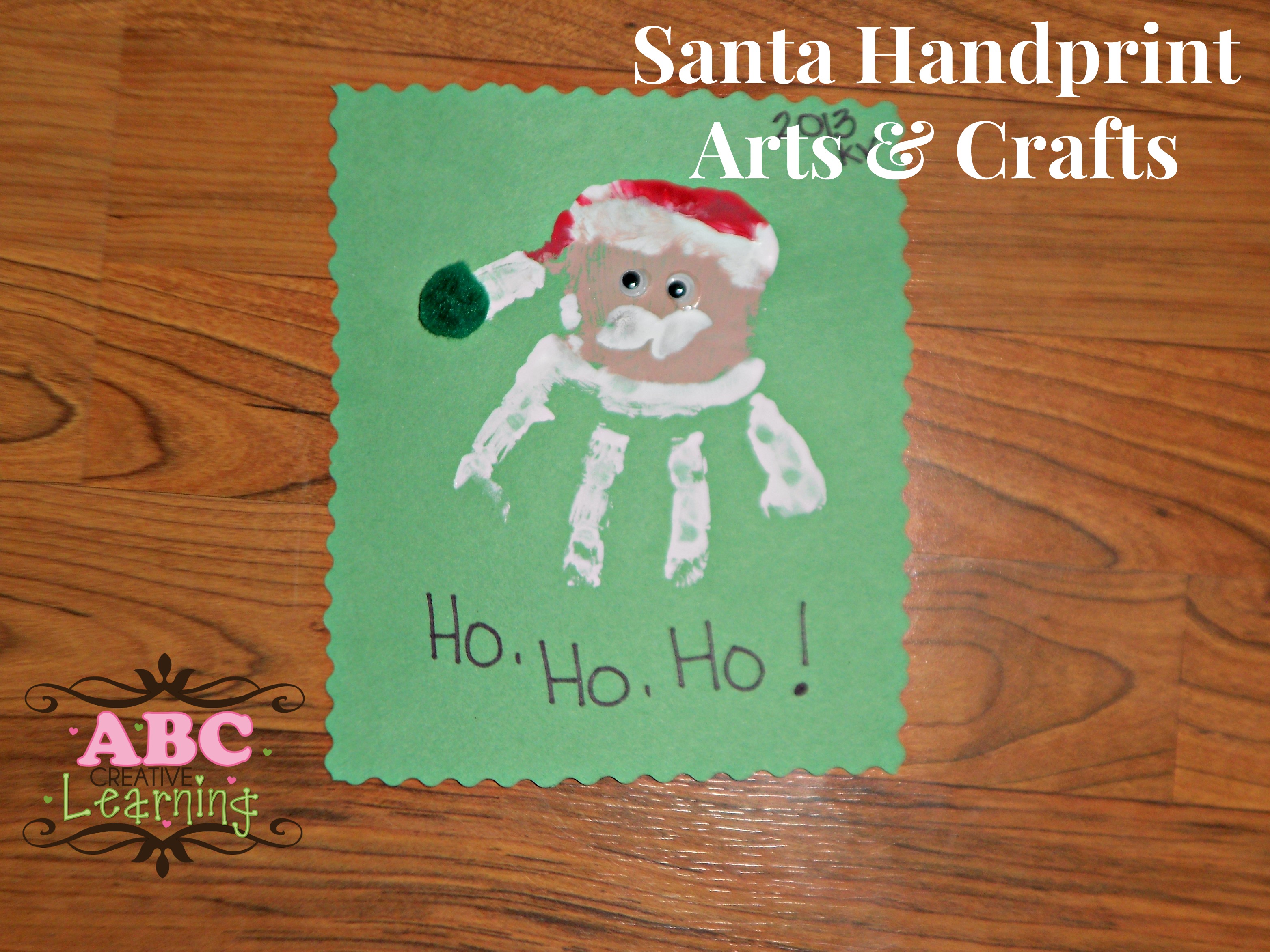 3128x2346 Crafts Activities Planned Month Here Easy Santa - Easy Santa Painting