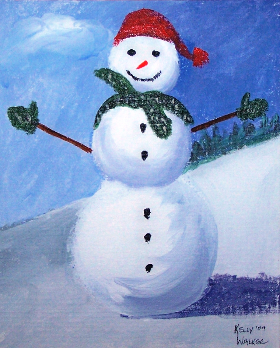 Снеговик средняя. Рисование Снеговик старшая группа. Снеговик живопись. Рисование снеговика в подготовительной группе. Рисование снеговика красками.