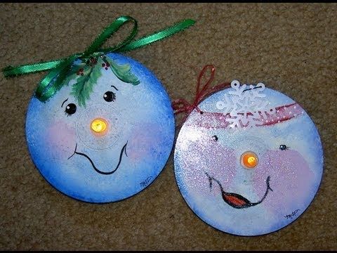 480x360 Paint An Easy Snowman On Cd's Great Idea!!!!!!!!!!!!! Youtube - Easy Snowman Painting