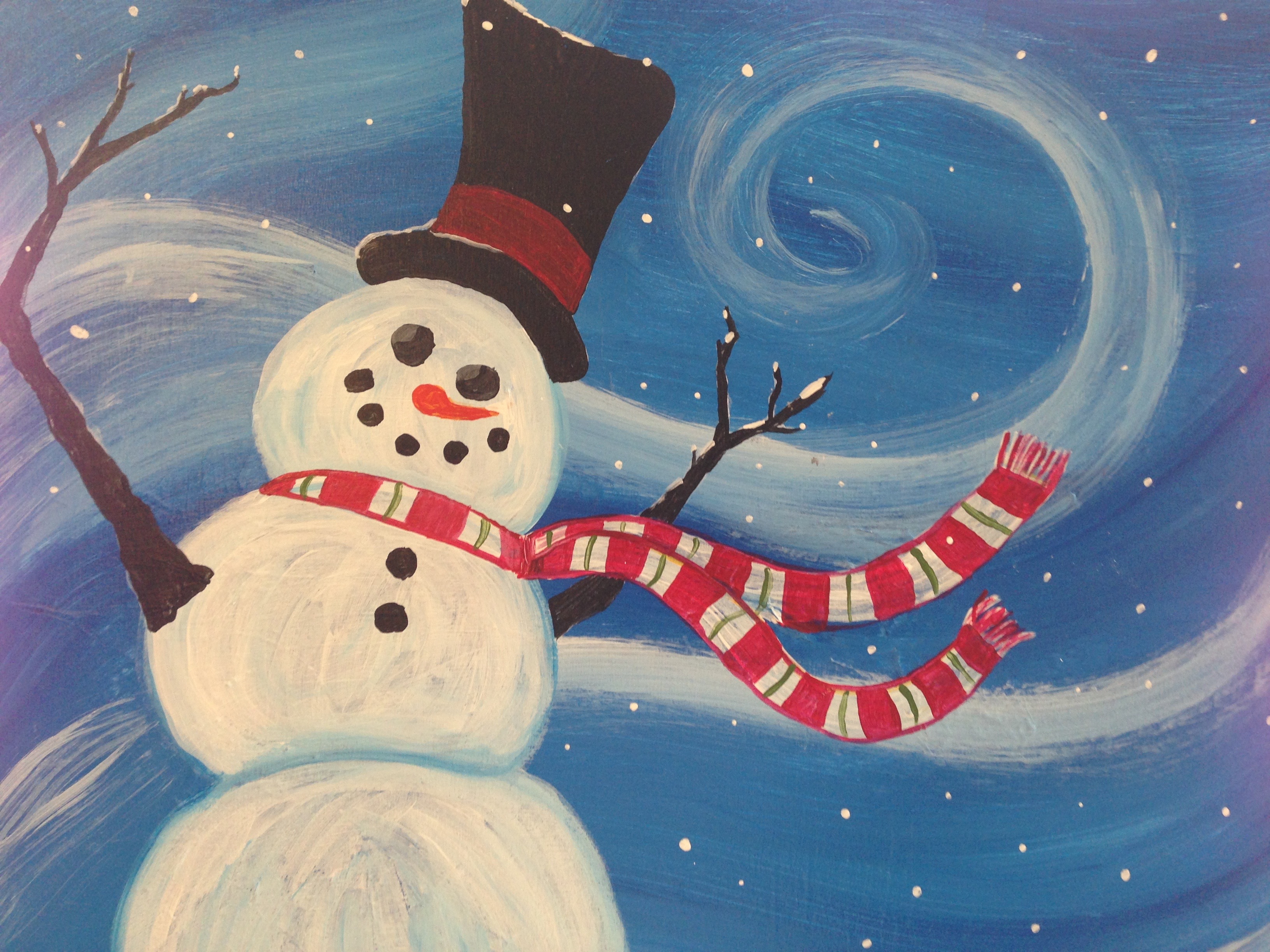 Easy Snowman Painting at Explore collection of