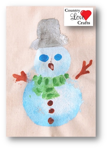 369x511 Country Love Crafts - Easy Snowman Painting