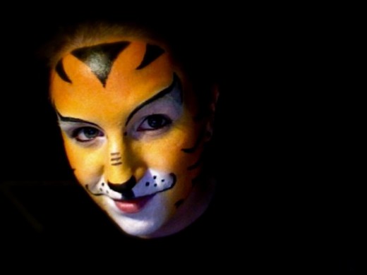 520x390 Face Painting Tutorials How To Paint An Easy Tiger Face - Easy Tiger Painting