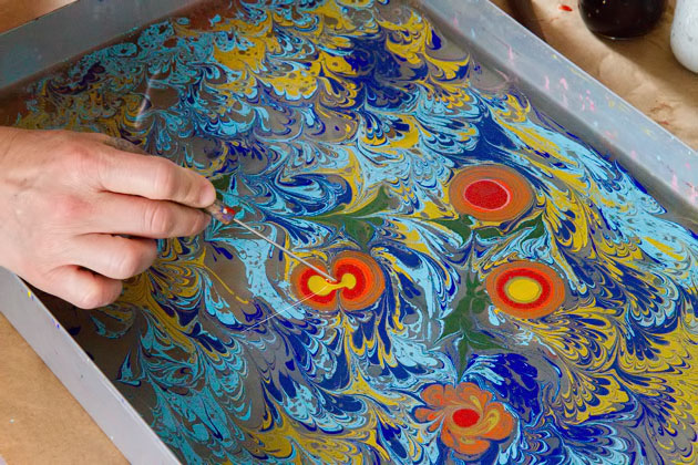 630x420 An Introduction To Turkish Marbling - Ebru Painting