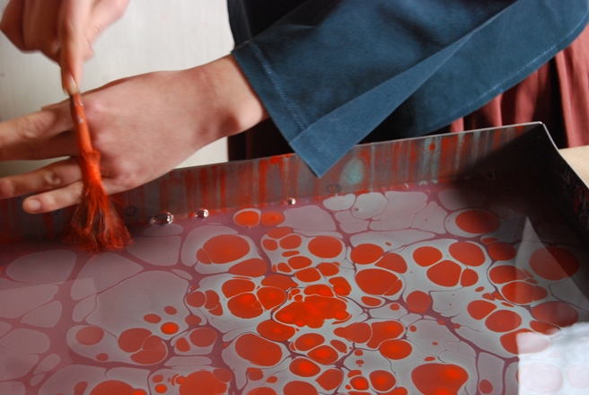 656x440 Ebru Painting In Turkey Turkish Art - Ebru Painting