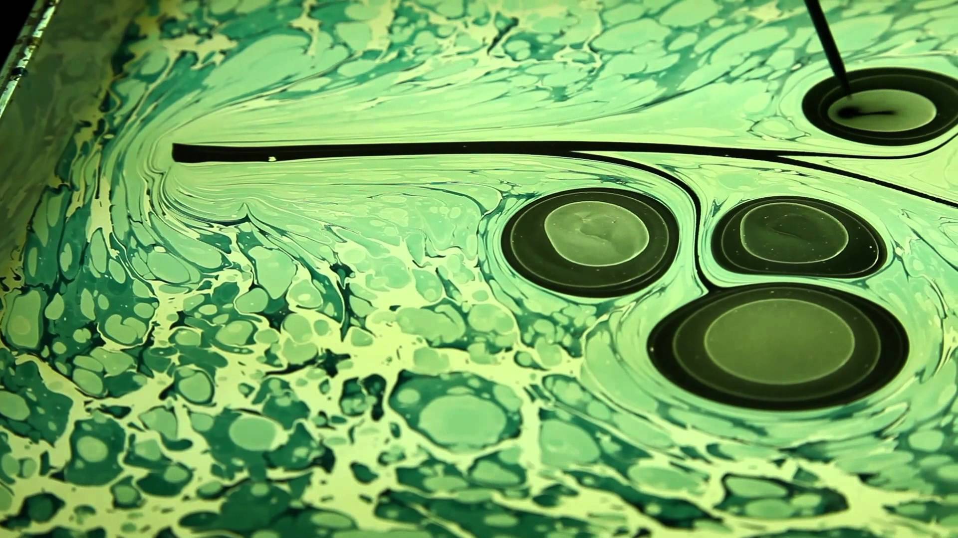 1920x1080 Ebru Art @ American Islamic College - Ebru Painting