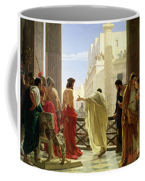 479x600 Ecce Homo Coffee Mug For Sale By Antonio Ciseri - Ecce Homo Painting Antonio Ciseri