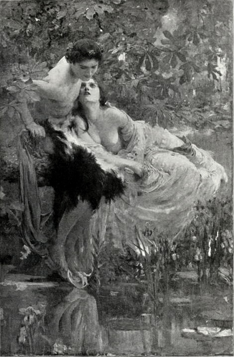 470x718 Echo And Narcissus By Solomon J. Solomon - Echo And Narcissus Painting