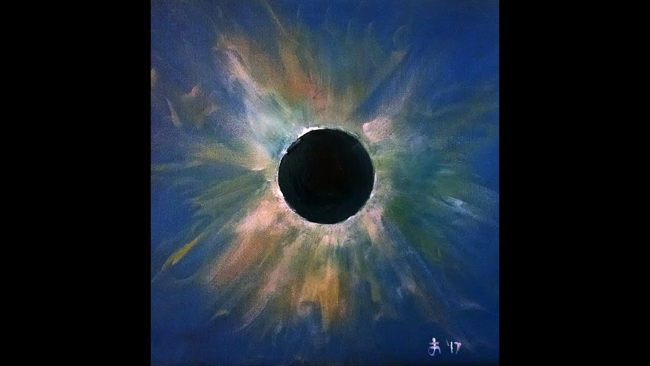 1280x720 How To Paint The Solar Eclipse - Eclipse Painting