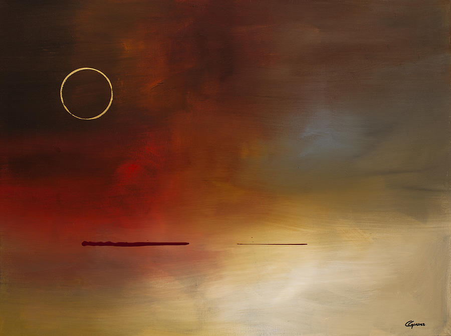 900x671 Eclipse Painting By Carmen Guedez - Eclipse Painting