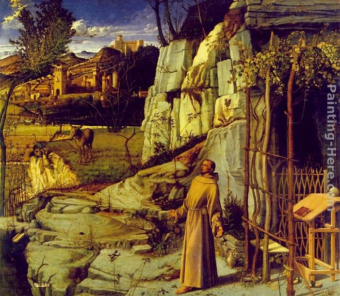 701x610 Giovanni Bellini St. Francis In Ecstasy Painting Best Paintings - Ecstasy Painting