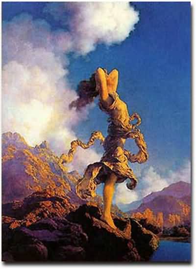 400x548 Maxfield Parrish Ecstasy - Ecstasy Painting