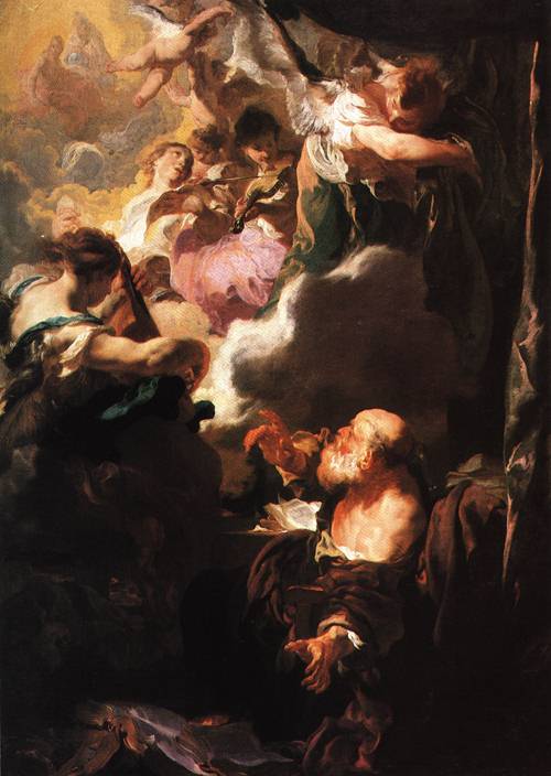 500x704 The Ecstasy Of St Paul 1628 9 Painting Johann Liss Oil Paintings - Ecstasy Painting